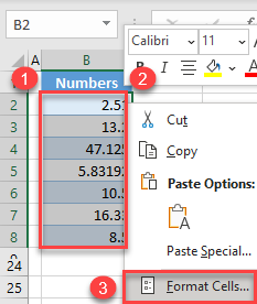 remove decimals cell formatting 1