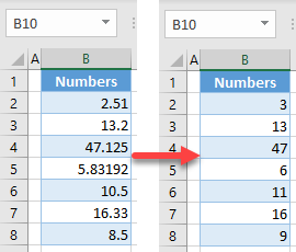 remove decimals initial data