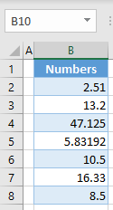 remove decimals initial data