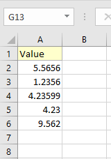 round numbers without formula 1