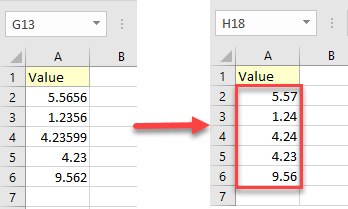 round numbers without formula 5