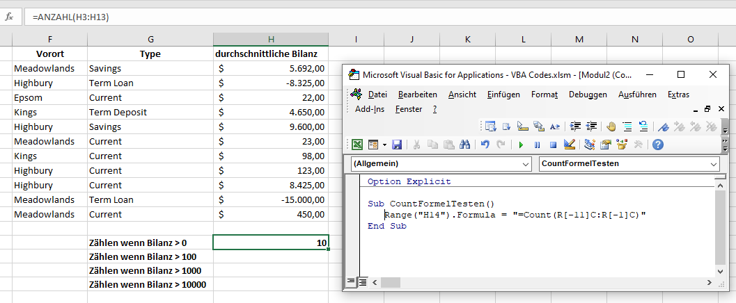 vba count formel r1c1