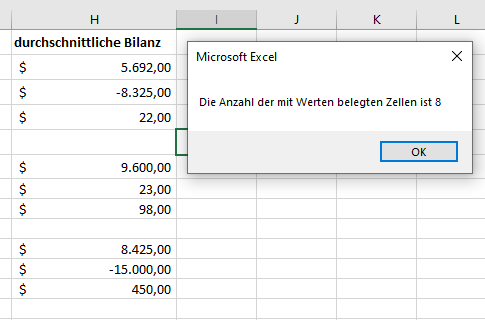 vba funktion werte zaehlen