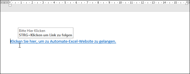 word auswahl hyperlink hinzufuegen
