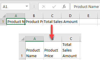 word wrap initial data