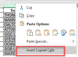 CopyCells insert copied cells