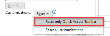 customribbon quickaccess reset