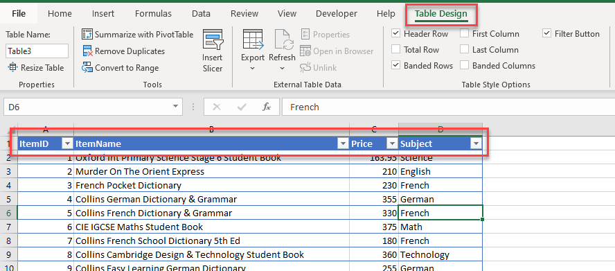 filterdata auto filters