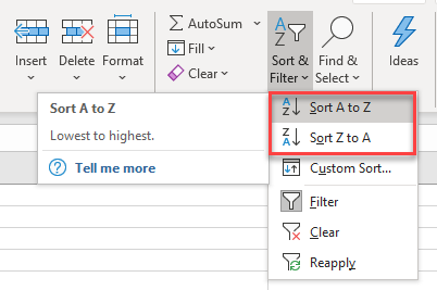 FilterData filtersort