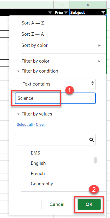 FilterData gs science