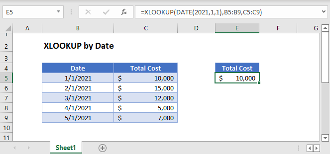 XLOOKUP by Date Main