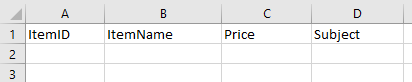 create database field names