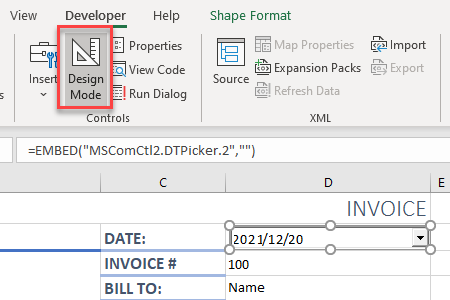 date-control switch off design