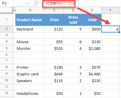 google sheets delete blank rows 1