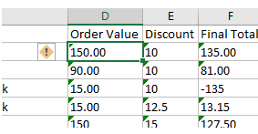 How to Remove Green Triangle in Excel