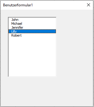 vba listenfeld in benutzerformular