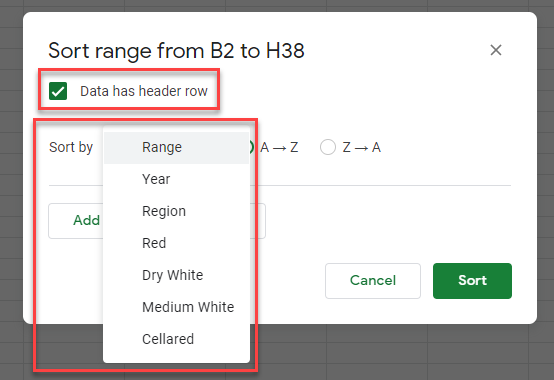 advancedsorting gs sort options