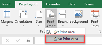 clear print area 2