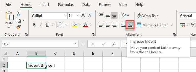 margins select indent