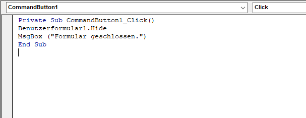 vba benutzerformular ausblenden