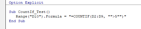 vba countif formelbereiche