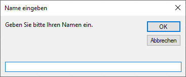 vba einfaches eingabefenster