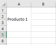 Combinar y centrar verticalmente resultado