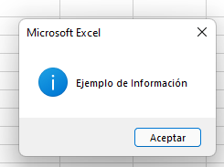 MsgBox Icono De Informacion