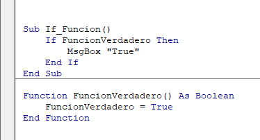 Sentencia If funcion booleano