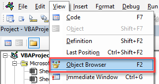 VBAError438 menu object browser