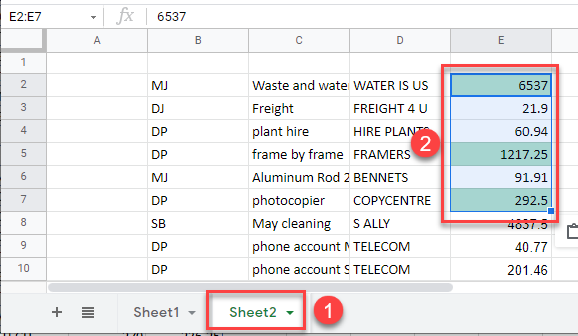 condformatting gs format paint paste