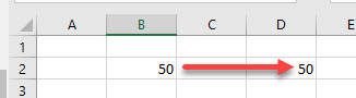 copydata one cell