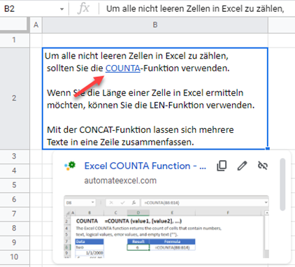 google sheets einfuegen mehrerer Hyperlinks 3