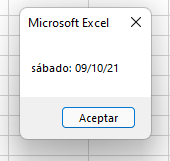 msgbox Fecha Media Cadena Definida