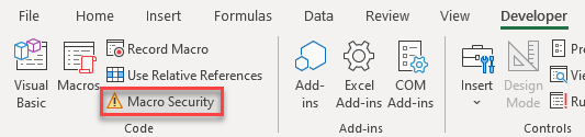 vba error macro security