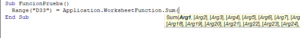 vba funcion worksheetFunction