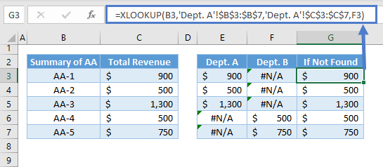 xlookup multiple sheets 04