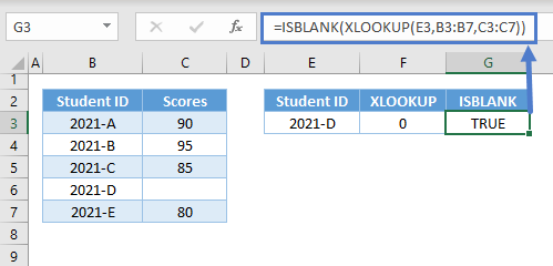 xlookup return blank not zero 06