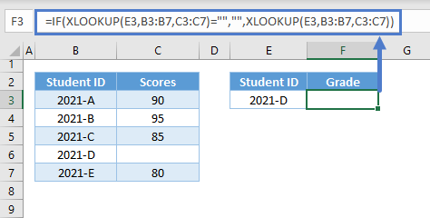 xlookup return blank not zero 08