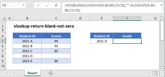 xlookup-return blank not zero Main