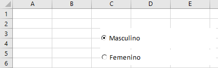 Boton opcion masculino femenino