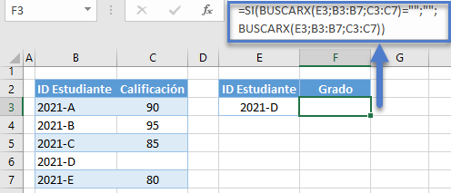 Buscarx comprobar si cadena vacia