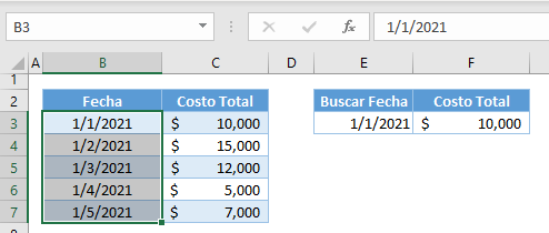 Buscarx texto columnas resultado