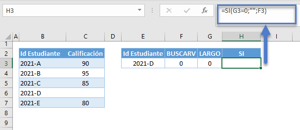 Evaluar si largo igual cero