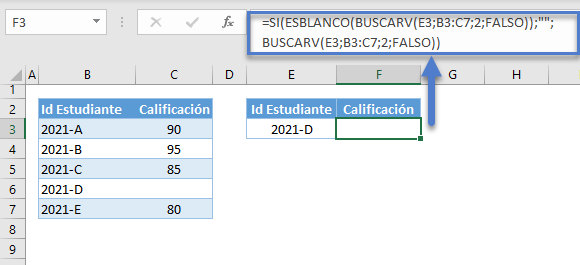 Funciones si esblanco buscarv