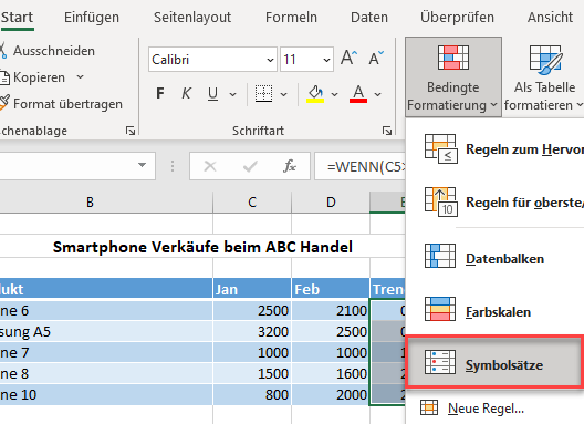 IconSets Menüleiste Icons