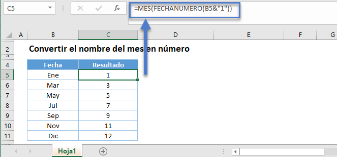 Nombre mes a número