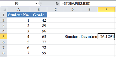 STDEV.P vs STDEV.S 004