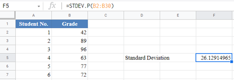 STDEV.P vs STDEV.S 007