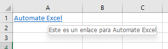 añadir ScreenTip al hipervinculo